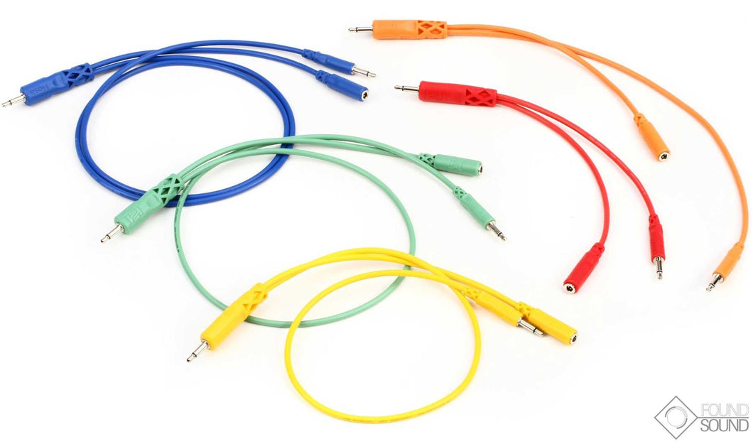 Hosa Technology CMM-500Y-MIX 5 x Hopscotch Patch Cables Various Lengths