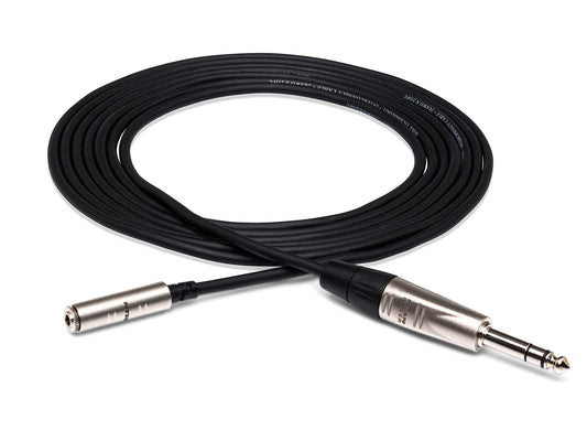 Hosa Technology Headphone Extension Pro 10ft 3.5mm TRSF to 1/4" TRS - HXMS-010