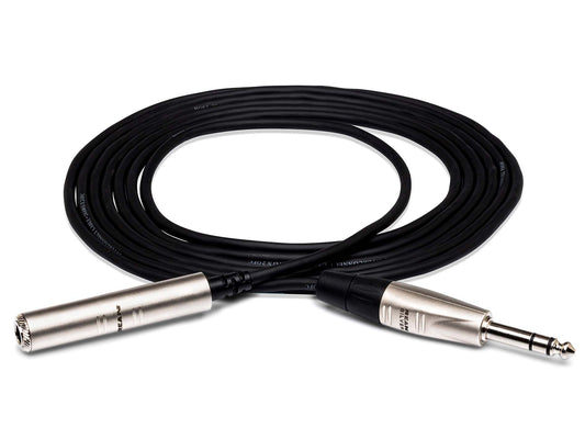 Hosa Technology Headphone Extension Pro 10ft 1/4" TRSF to 1/4" TRS - HXSS-010