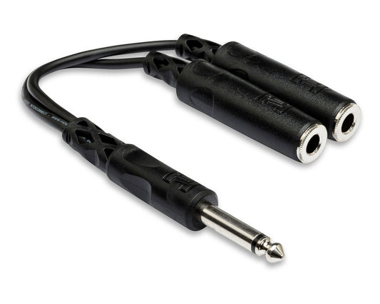 Hosa Technology YPP-111 Y Cable 1/4" TS - 1/4"