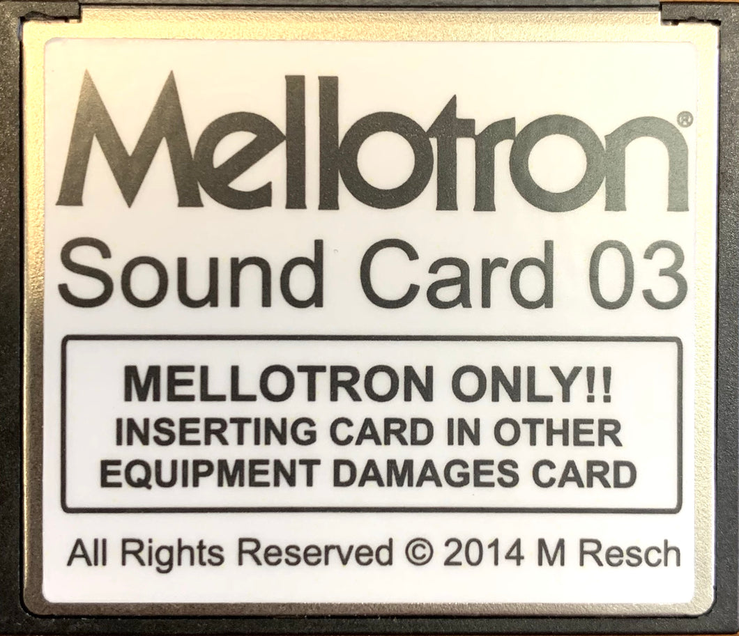 Mellotron Sound Card 03