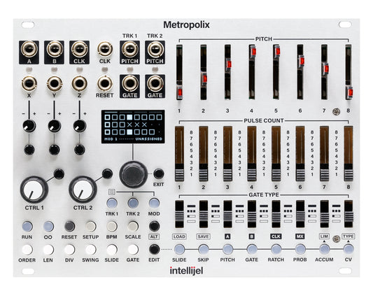Intellijel Metropolix Multitrack, Performance-Oriented Pitch, Gate and Mod Sequencer
