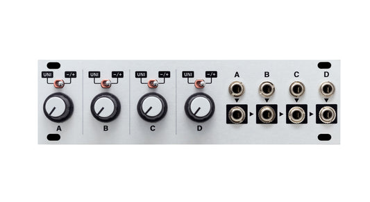 Intellijel Quadratt 1U 4 Channel Eurorack Attenuator/Summing Mixer