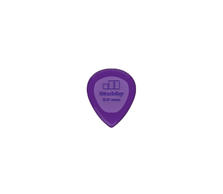 Jim Dunlop 2.0 LEXAN “Stubby” Pick Pack of 6