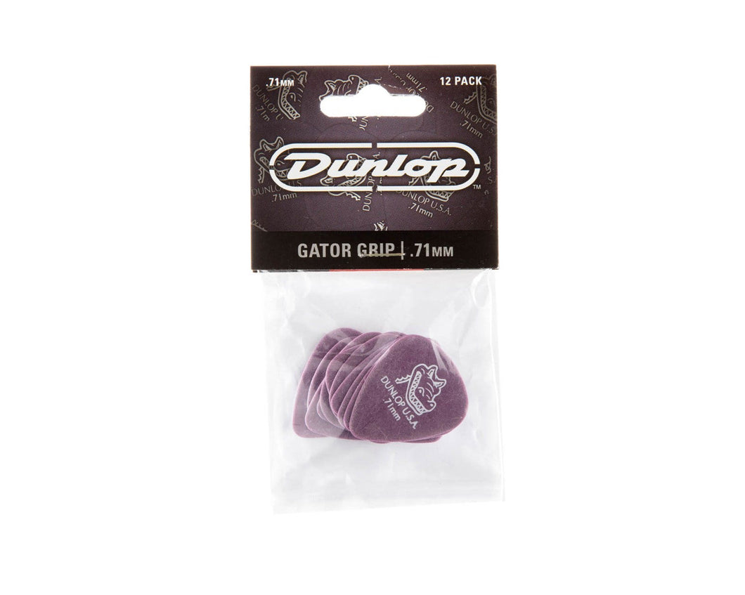 Jim Dunlop .71mm Gator Grip Picks (pack of 12)