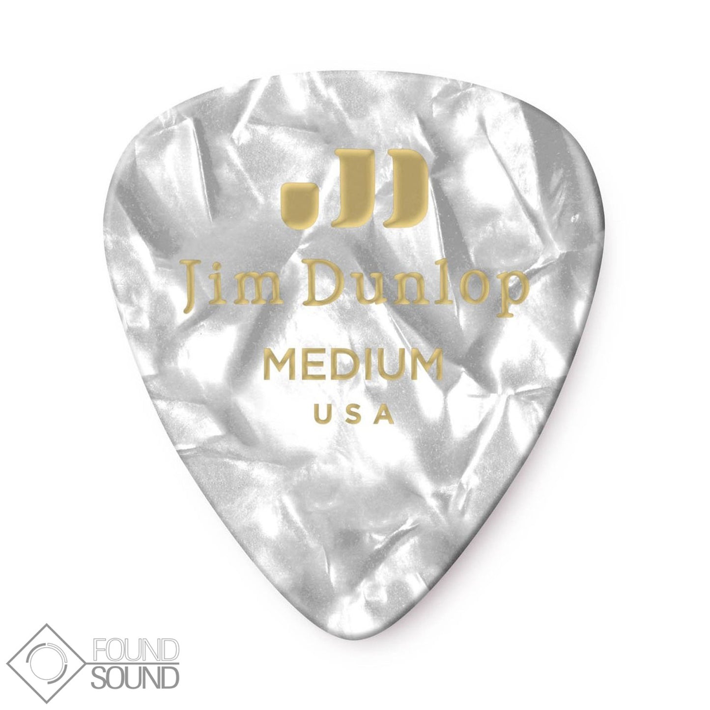 Jim Dunlop Medium White Pearl Pick
