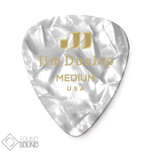 Jim Dunlop Medium White Pearl Pick