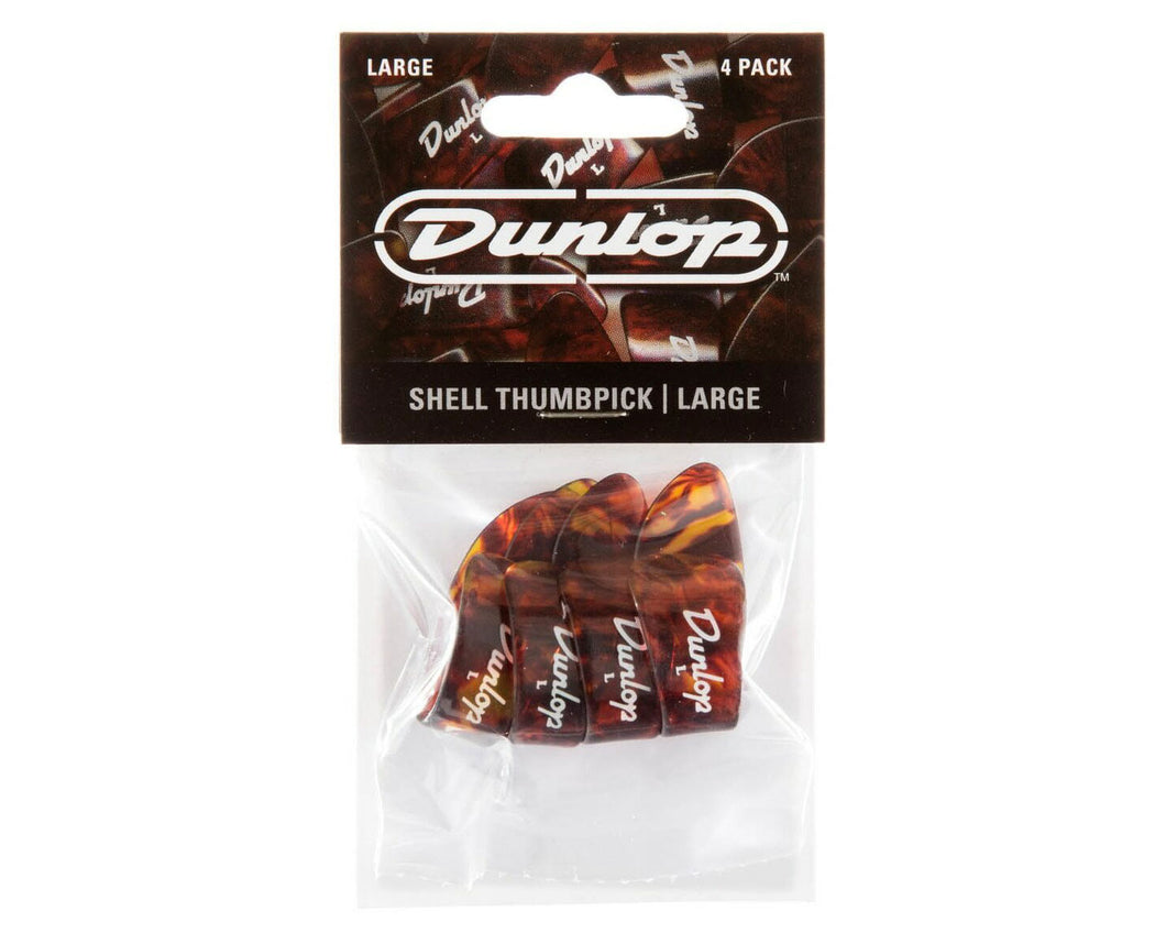 Jim Dunlop Shell Finger & Thumb Picks - Large (4 pack)