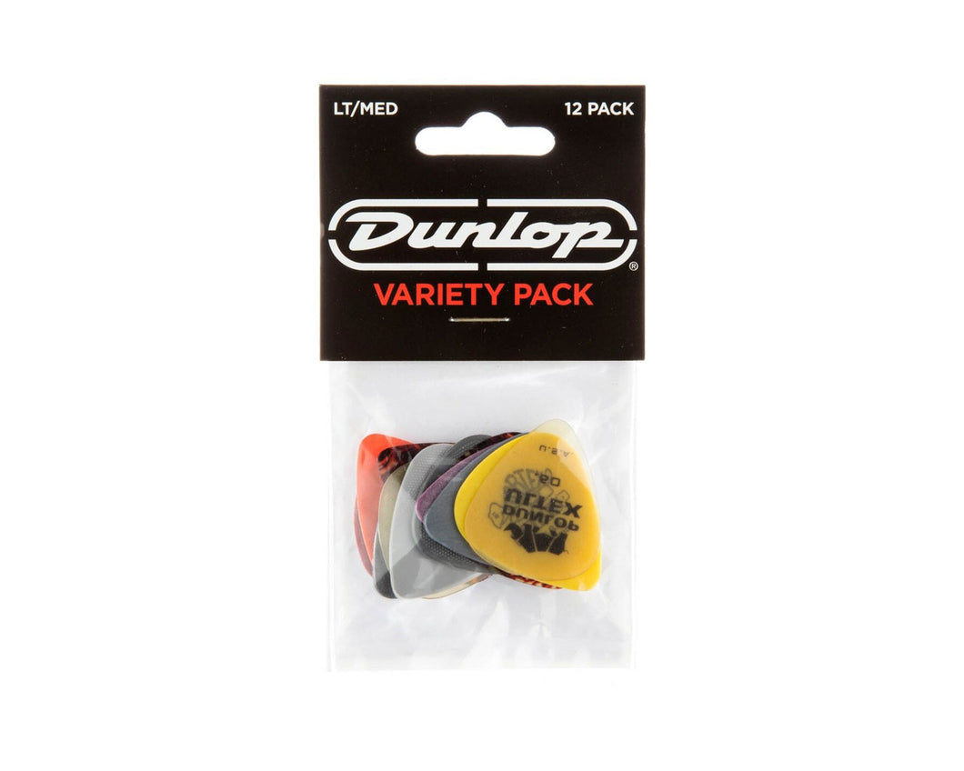 Jim Dunlop Variety Pack - Light/ Medium (pack of 12)