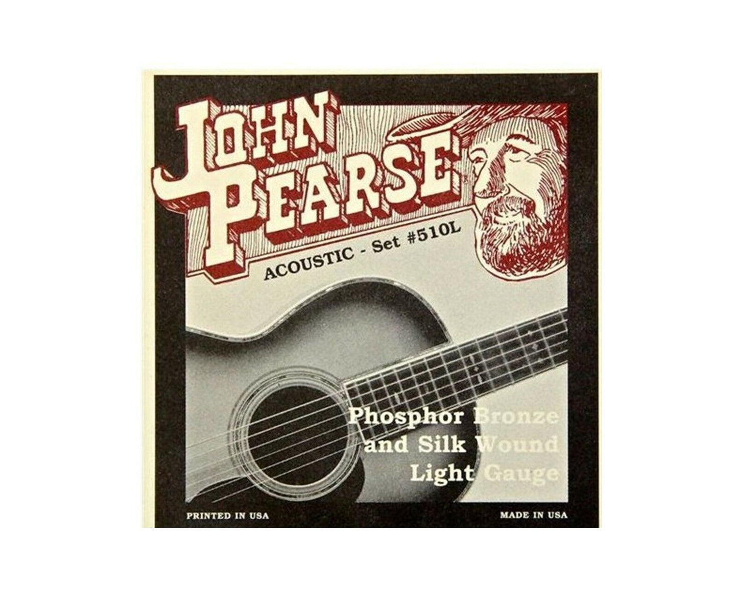 John Pearse 510L Silk and Phosphor Bronze Acoustic Guitar Strings