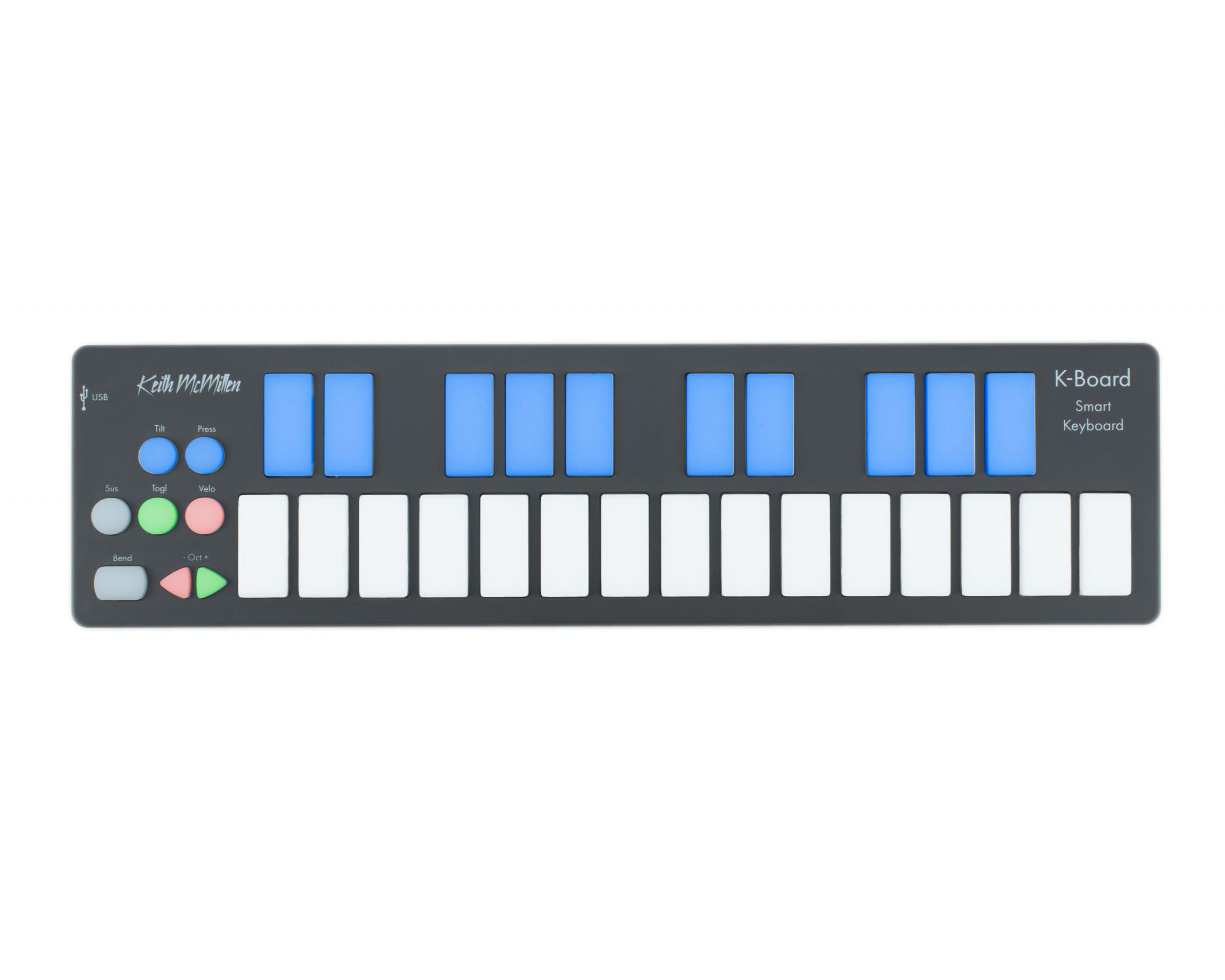 Muse Kinetics K-Board-C Mini MPE MIDI Keyboard Controller - Galaxy ...