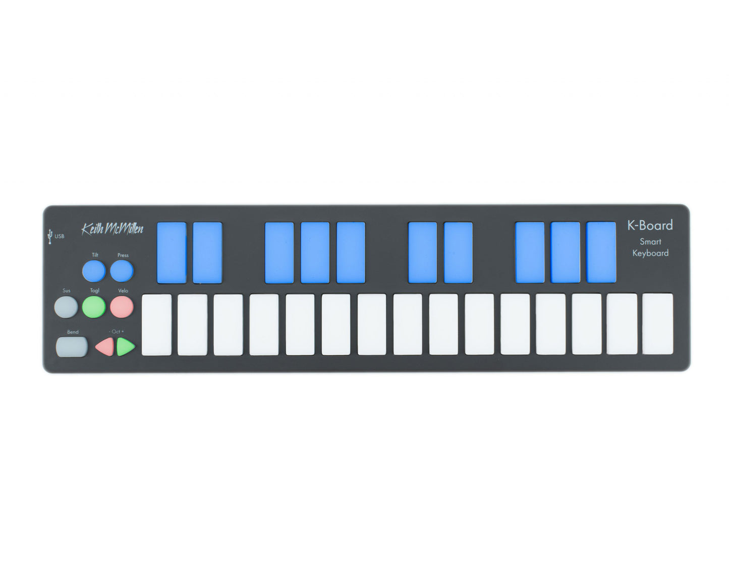 Muse Kinetics K-Board-C Mini MPE MIDI Keyboard Controller - Galaxy