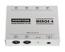 Load image into Gallery viewer, Kenton Merge 4 - 4 MIDI Inputs to 2 MIDI Outputs
