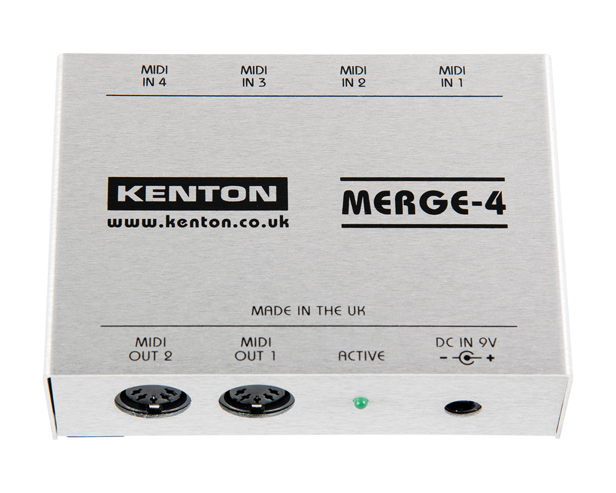 Kenton Merge 4 - 4 MIDI Inputs to 2 MIDI Outputs – Found Sound
