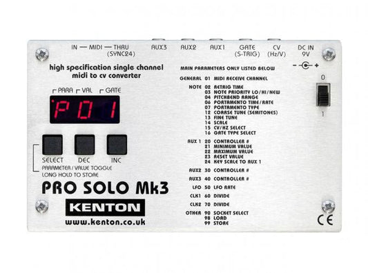 Kenton Pro Solo Mk3 MIDI to CV Converter