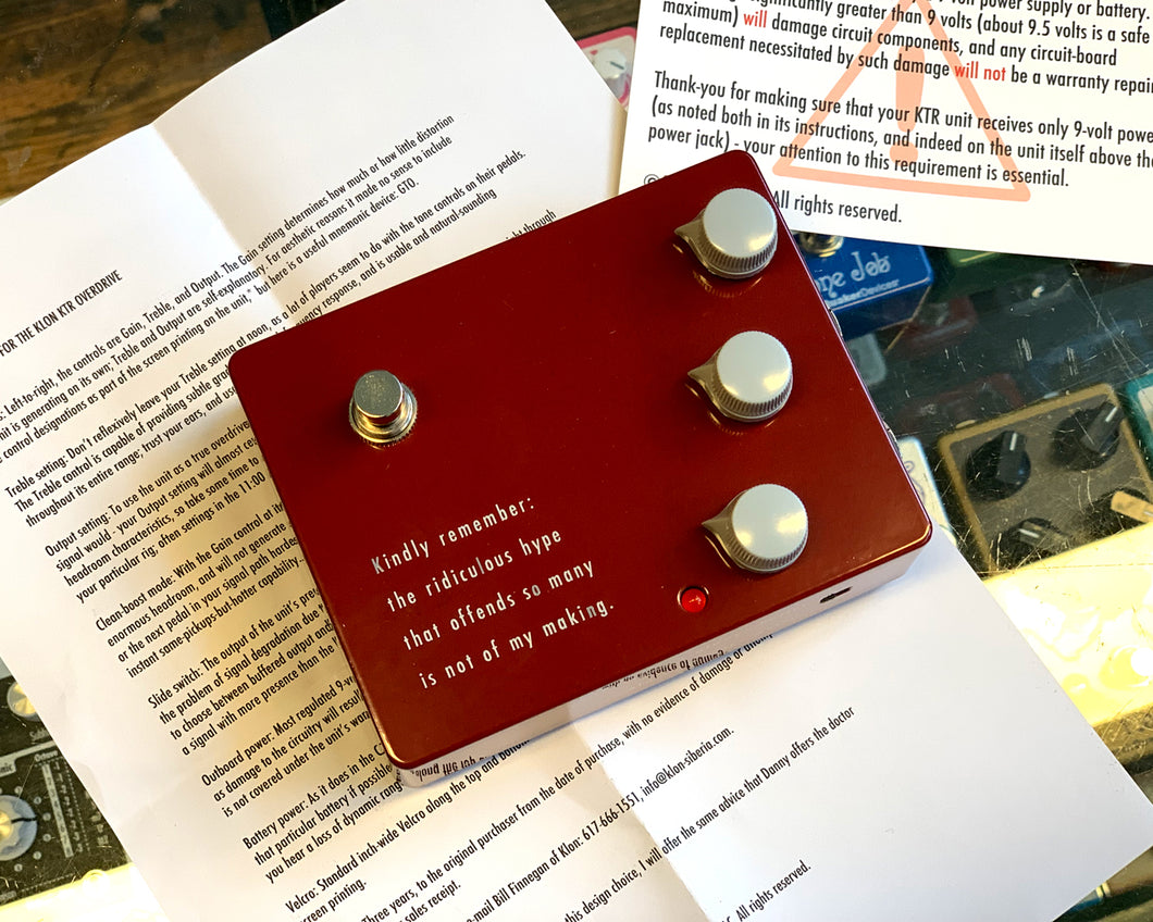 '22 Klon KTR Klon - Mint Condition