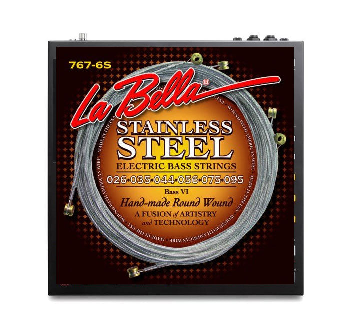 La Bella 767-6S Bass VI Stainless Rounds