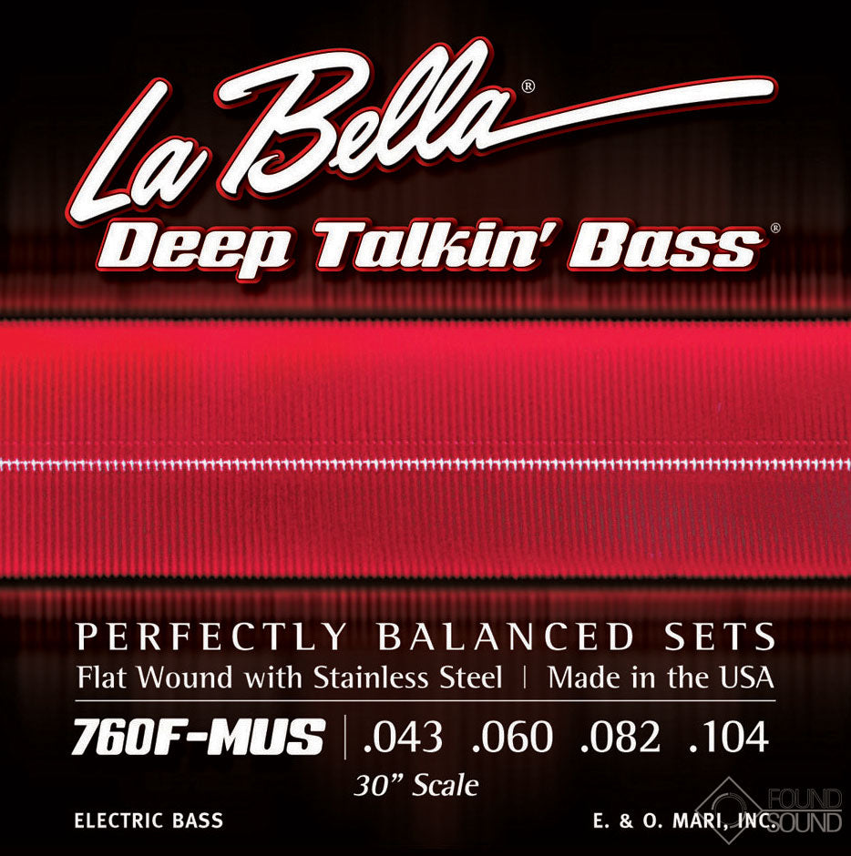La Bella 760F-MUS Deep Talkin' Bass Flats