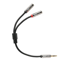 Load image into Gallery viewer, 1010Music 15cm 3.5 mm Male to Female Stereo Breakout Cable - 3 Pack
