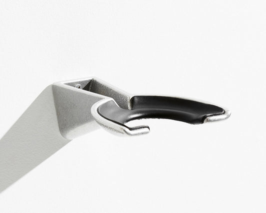 MINIM Aluminium & Black Leather Sandcast Hanger