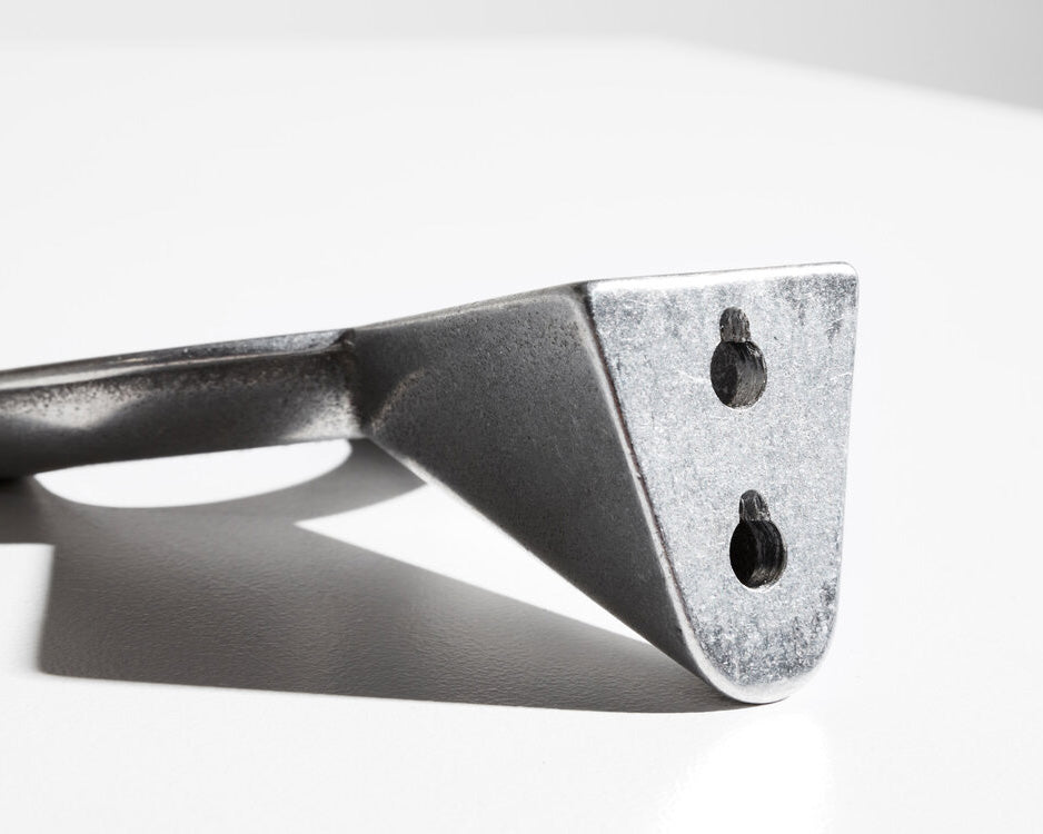 MINIM Aluminium & Tan Leather Sandcast Hanger