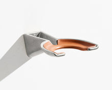 Load image into Gallery viewer, MINIM Aluminium &amp; Tan Leather Sandcast Hanger
