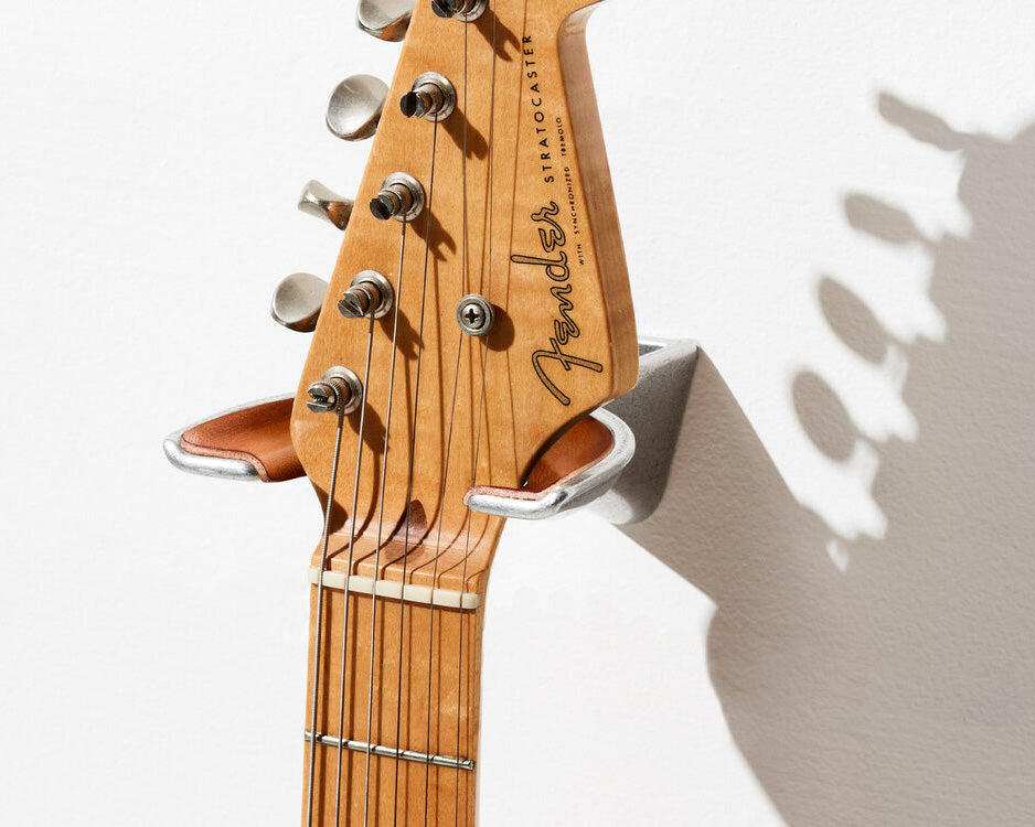 MINIM Aluminium & Tan Leather Sandcast Hanger