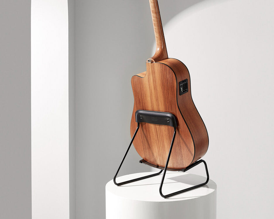 MINIM Sling Guitar Stand Black Leather/Black Frame