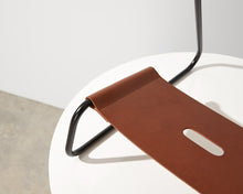 Load image into Gallery viewer, MINIM Sling Guitar Stand Tan Leather/Black Frame
