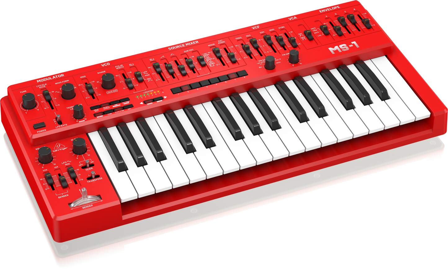 Limited Edition Behringer MS-1 MKII Analog Synthesizer - Red