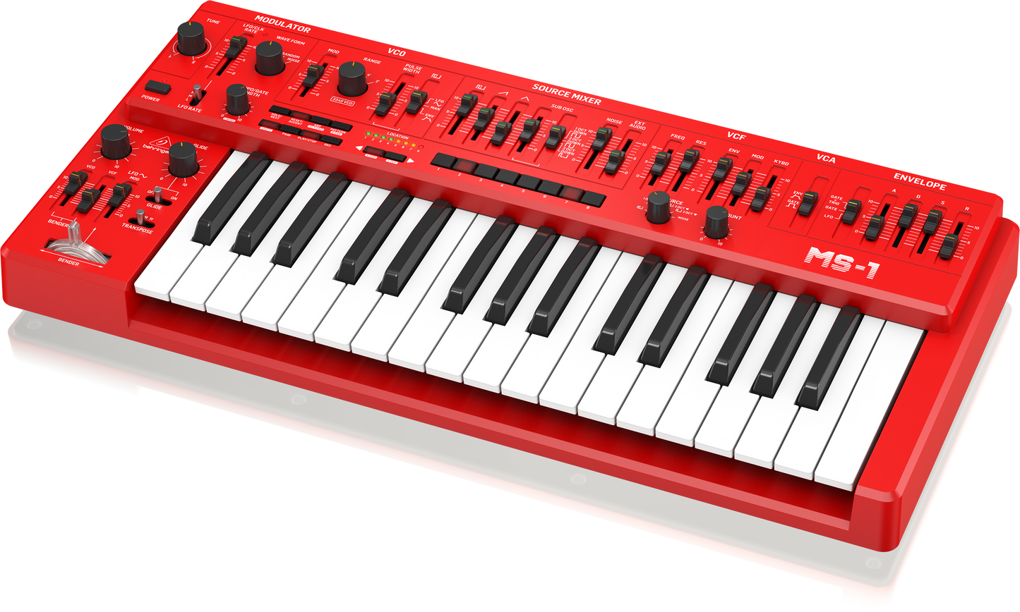 Limited Edition Behringer MS-1 MKII Analog Synthesizer - Red