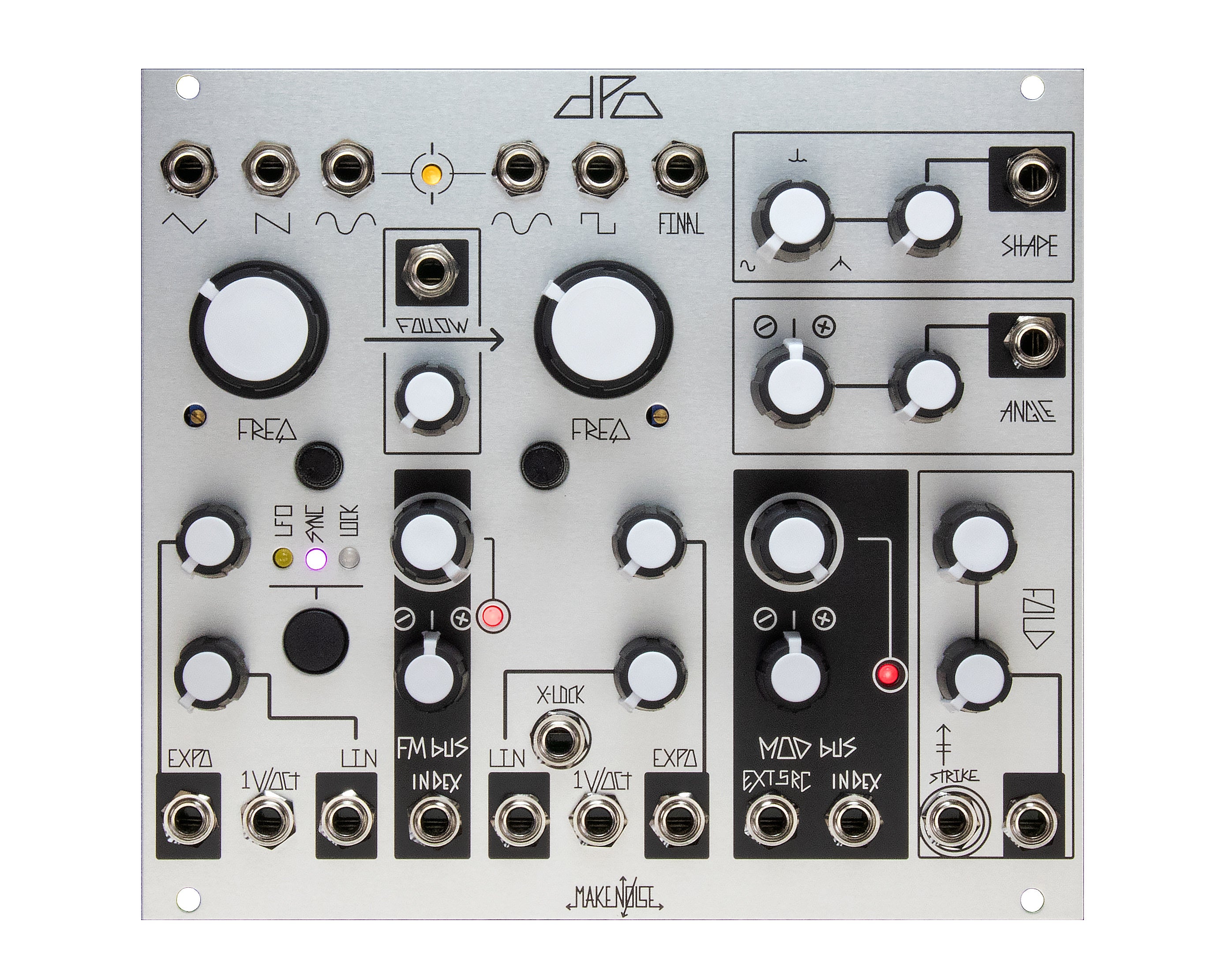 デュアル・オシレーター DPO Noise 【美品】Make Make 28HP - Oscillator Primary Dual DPO Noise 鍵盤楽器