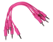 Load image into Gallery viewer, Make Noise 5 Pack Hot Pink Patch Cables
