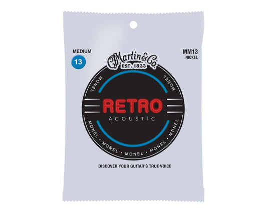 Martin Retro Monel 13-56 Medium Acoustic Guitar Strings