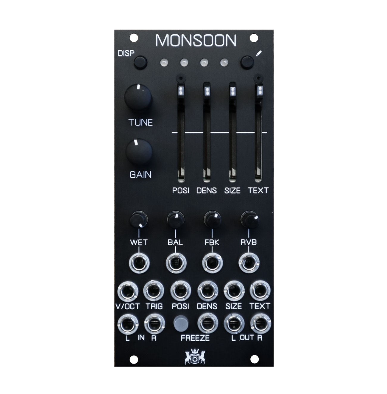 Michigan Synth Monsoon : MI Cloudsクローン) Monsoon - 12HP Clouds with independent Parameter Controls