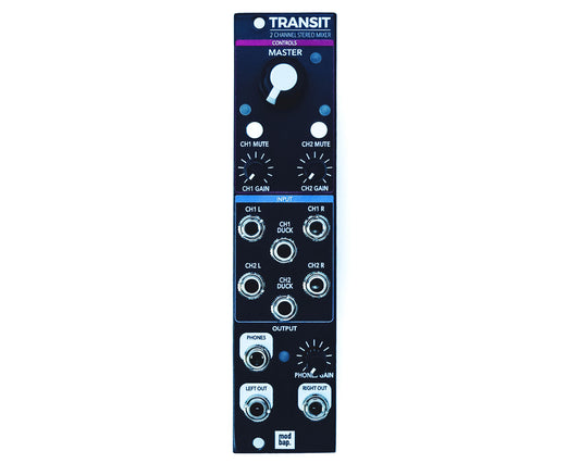 Modbap Modular Transit 2 Channel Stereo Eurorack Mixer