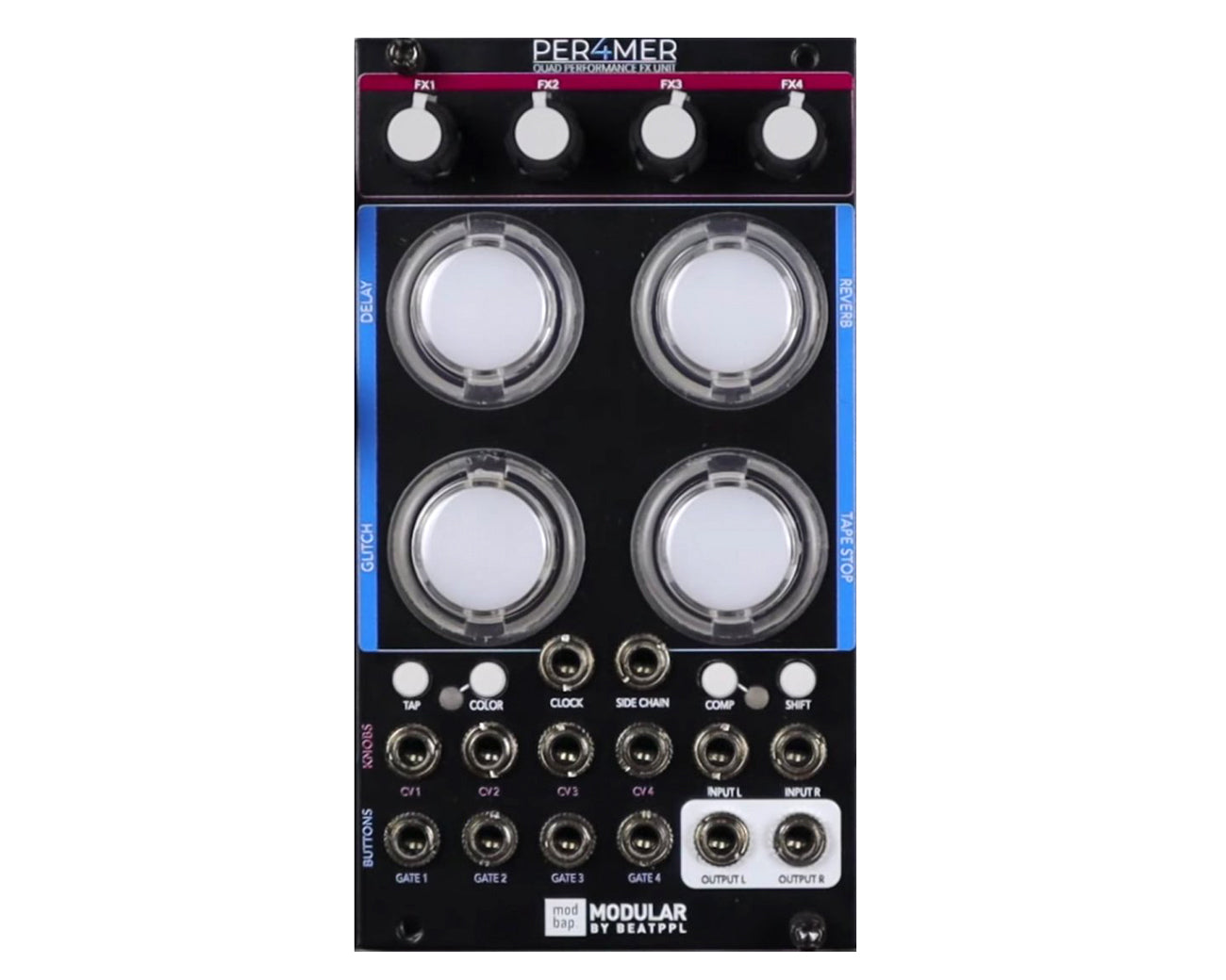 Modbap Modular Per4mer Quad Performance Effects Eurorack Module