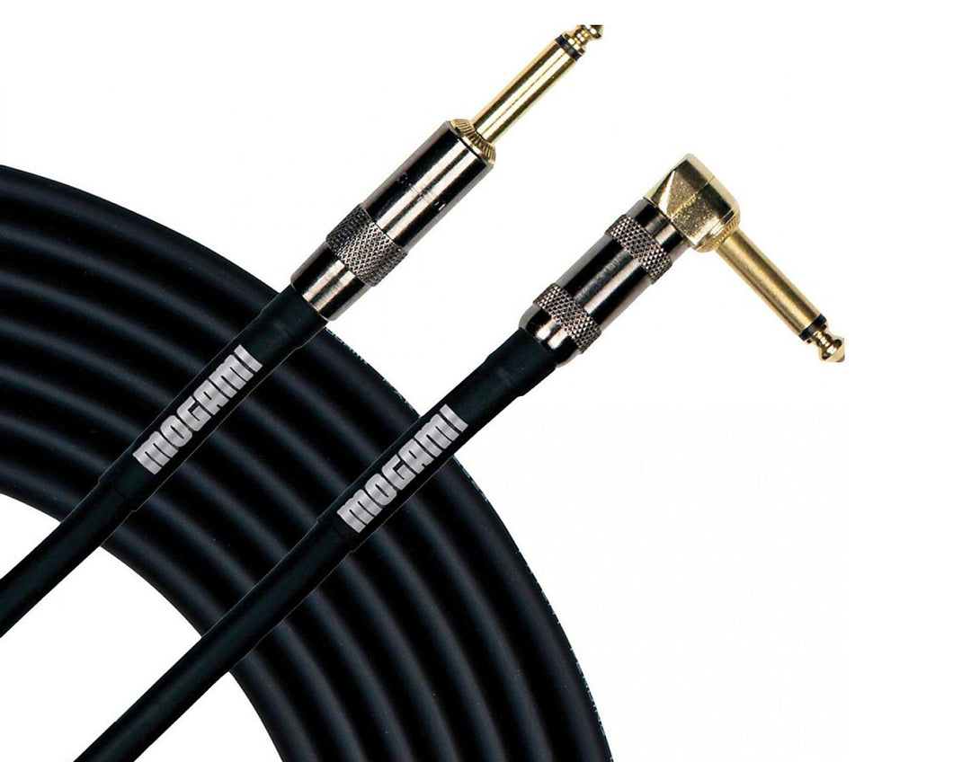 Mogami 12' Platinum R Guitar Cable Right Angle-Straight