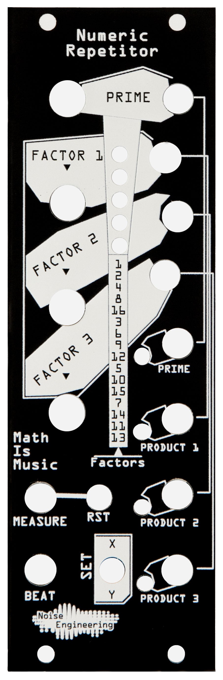 Noise Engineering Numeric Repetitor Black/ Blind Panel