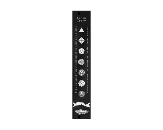 Noise Engineering Lorem Ipsum 4hp Blank Panel - Black
