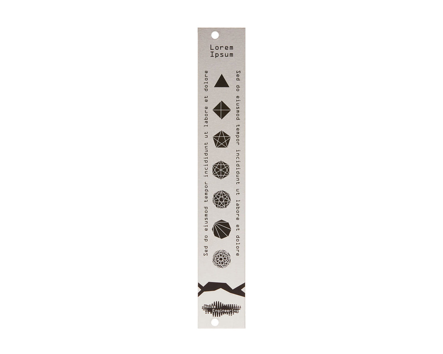 Noise Engineering Lorem Ipsum 4hp Blank Panel - Silver
