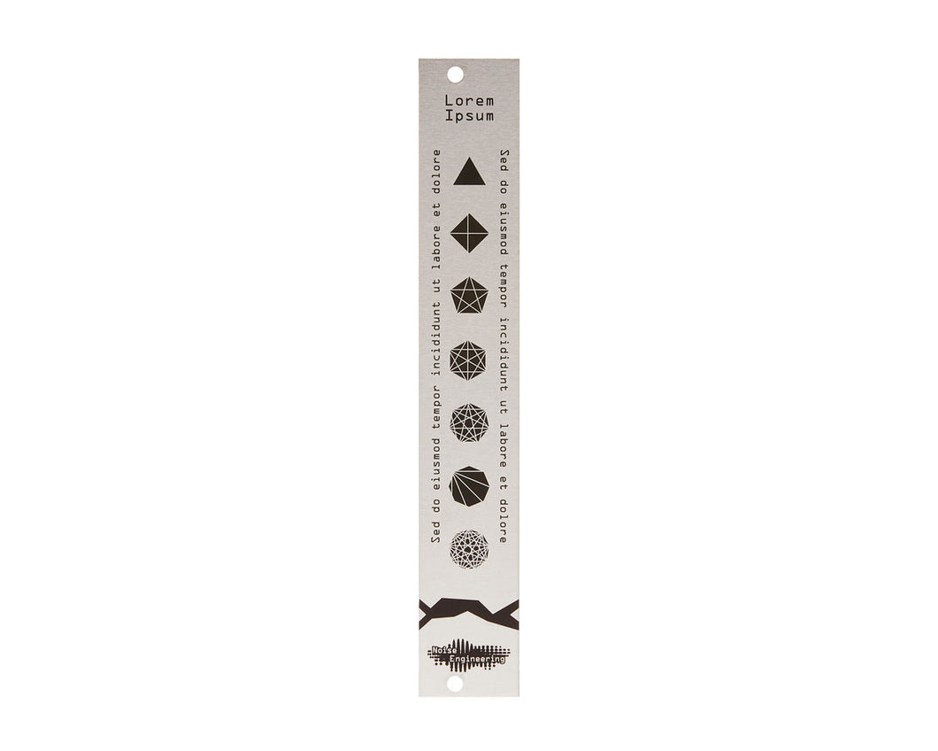 Noise Engineering Lorem Ipsum 4hp Blank Panel - Silver