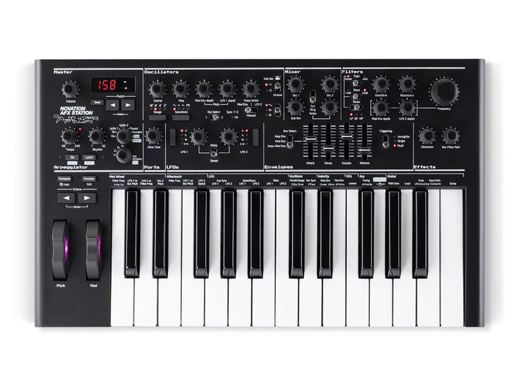 Novation AFX Station Analogue Synthesizer Limited Edition Aphex Twin Monosynth