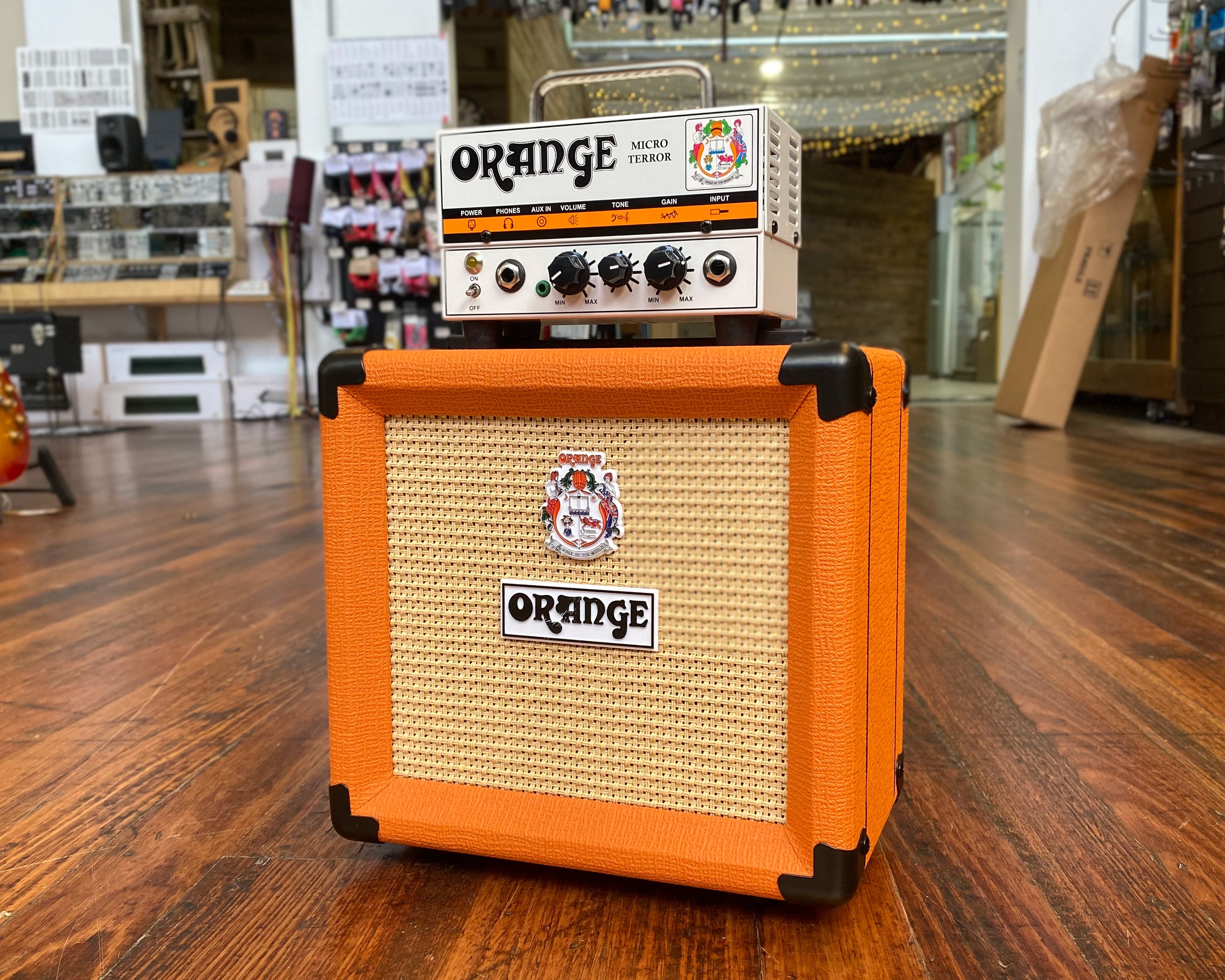 Orange Micro Terror with 1x8 Speaker Cabinet