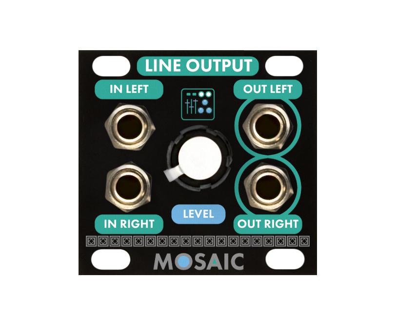 Mosaic Line Output 1U Intellijel Format - Black