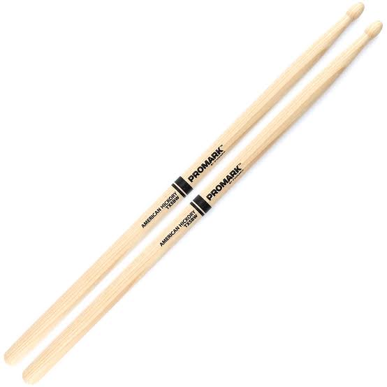 Promark 5B American Hickory Drumsticks (Wooden Tip)
