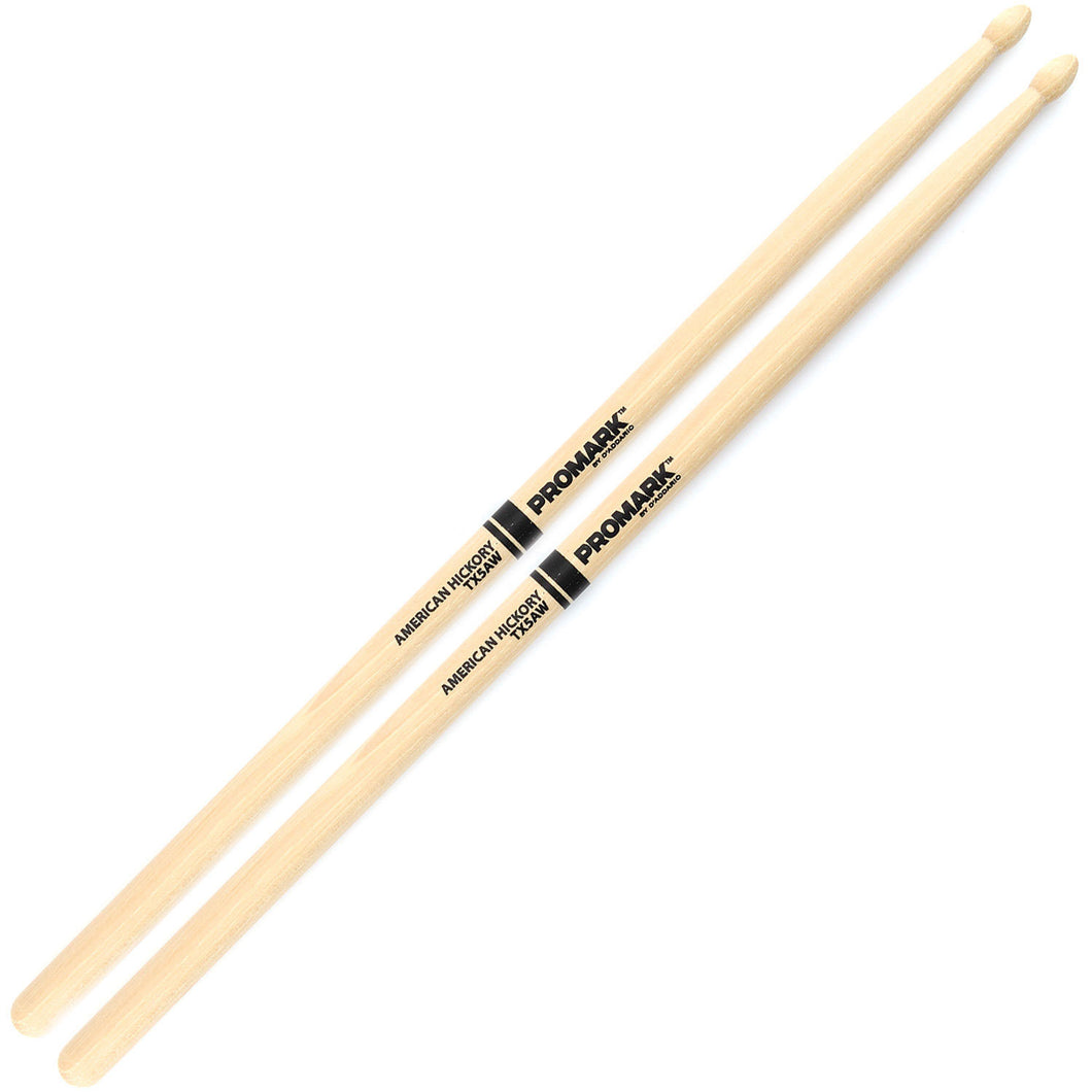 Promark 5A American Hickory Drumsticks (Wooden Tip)