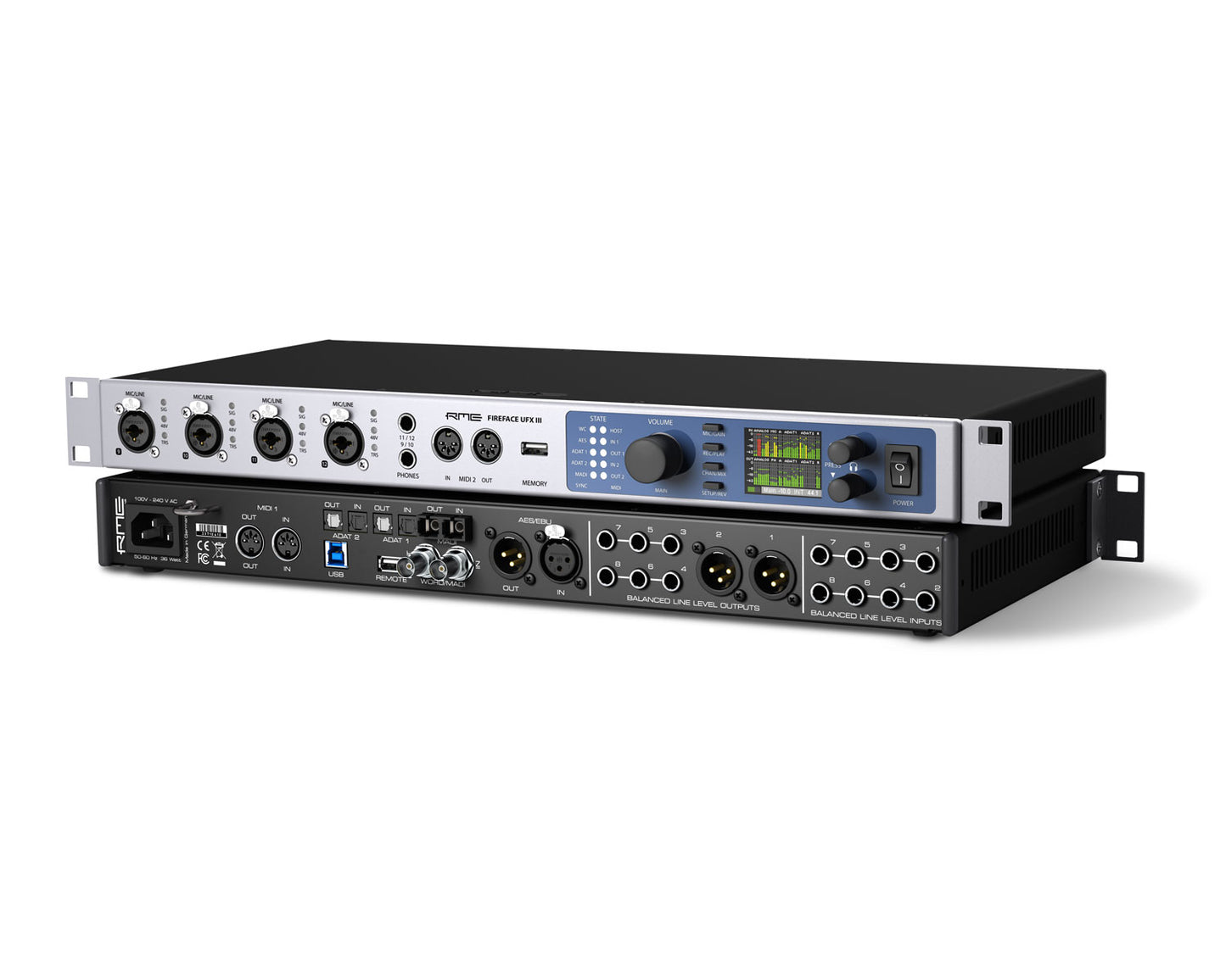 RME Fireface UFX III 188-Channel 24-Bit/192kHz High-End, USB Audio Interface