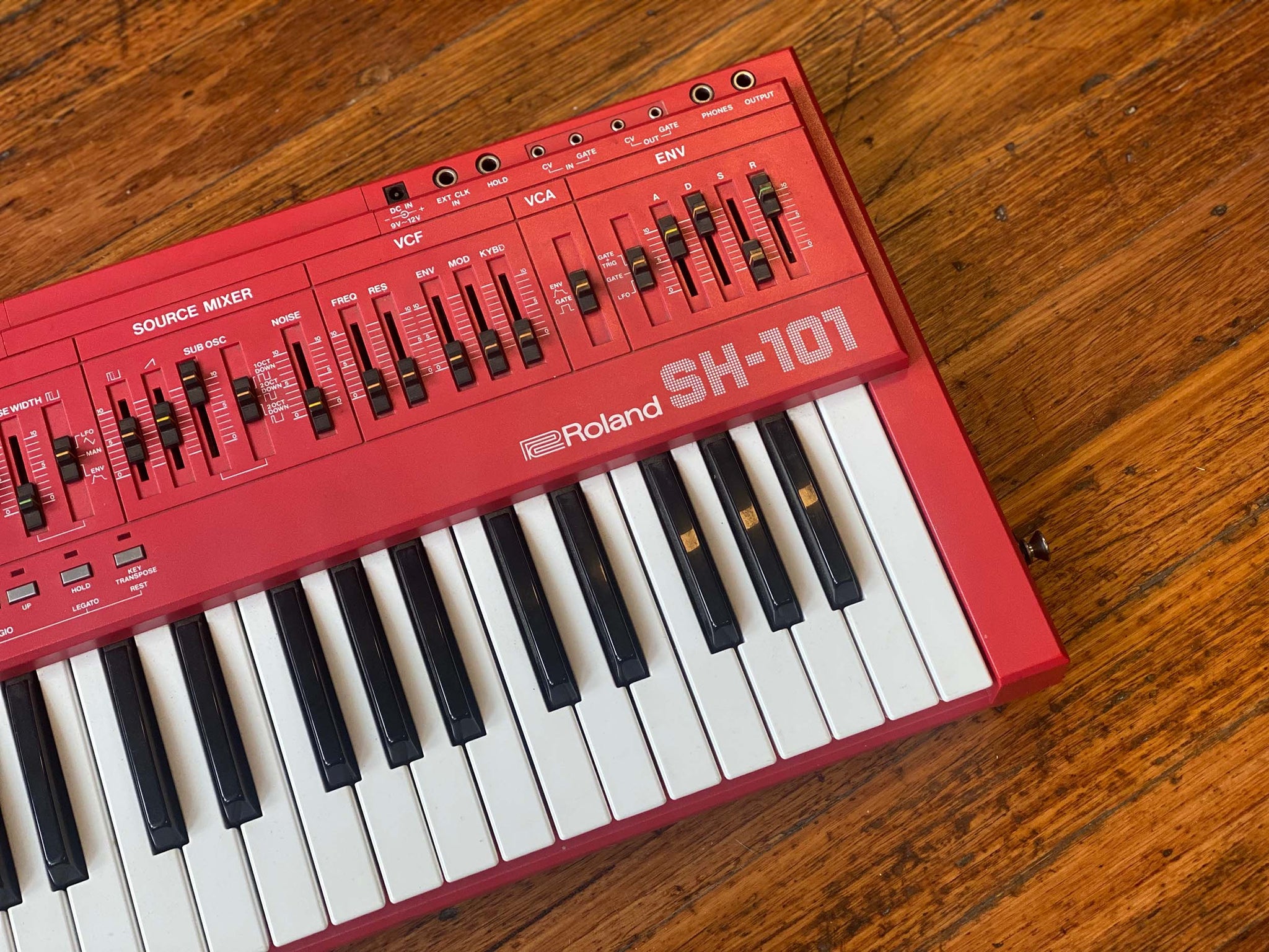 83 Roland SH-101 - Red w/ Mod Grip – Found Sound