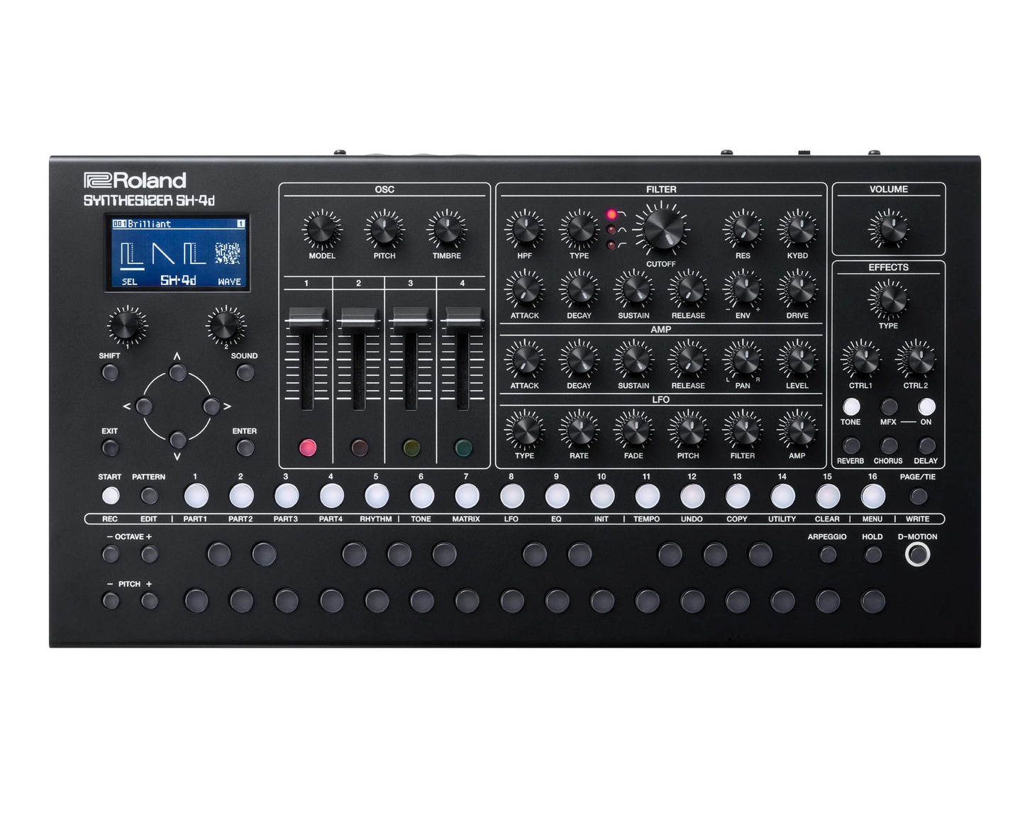 B Stock Roland SH-4d Desktop Synthesizer